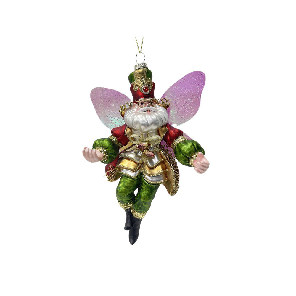 Ornament pentru brad, Zana Mos Manning, rosu/verde, 20 cm, Editie Limitata - SIMONA'S CHRISTMAS