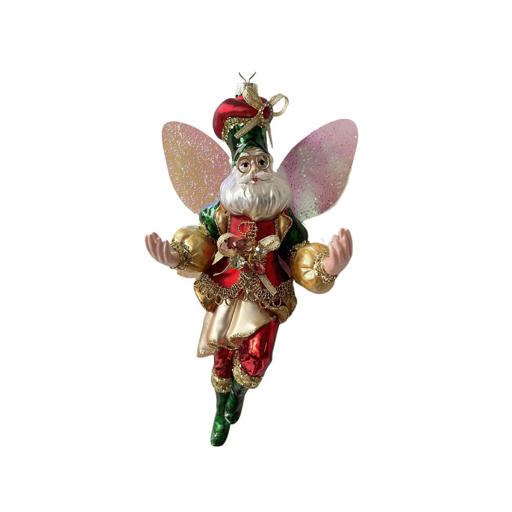 Ornament pentru brad, Zana Mos Manning, rosu/verde, 20 cm, Editie Limitata - SIMONA'S CHRISTMAS