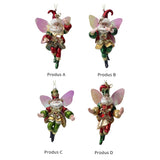 Ornament pentru brad, Zana Mos Manning, rosu/verde, 20 cm, Editie Limitata - SIMONA'S CHRISTMAS