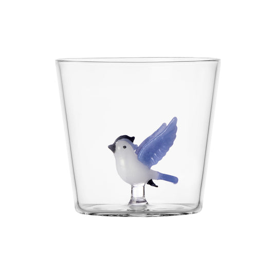 Pahar pentru apa, 8 cm, Light Blue Bird, Woodland Tales by Alessandra Baldereschi - ICHENDORF