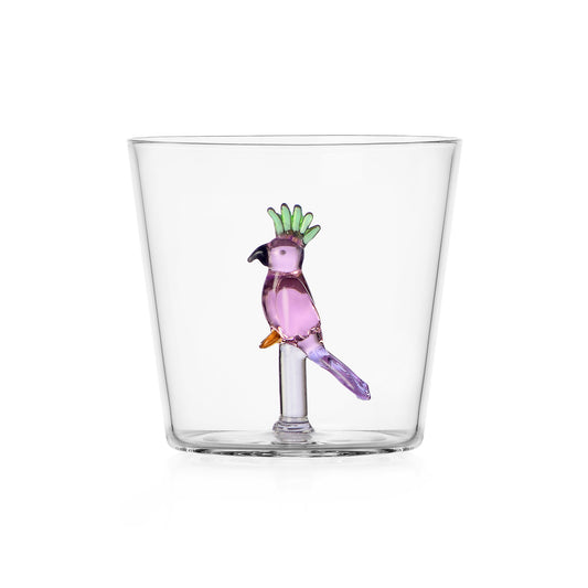 Pahar pentru apa, 8 cm, Pink Cockatoo, Talking Trees by Alessandra Baldereschi - ICHENDORF