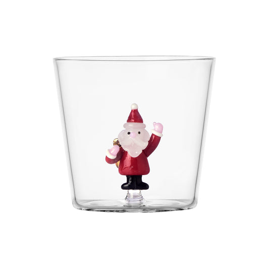 Pahar pentru apa, 8 cm, Santa Claus with sack, Christmas Tales by Alessandra Baldereschi - ICHENDORF