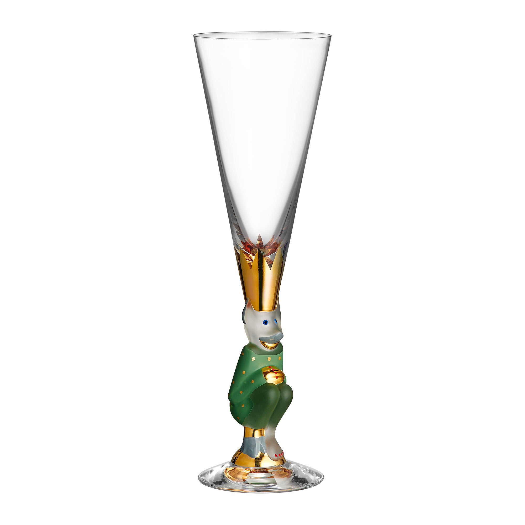 Pahar pentru sampanie, Green, 190 ml, The Sparkling Devil by Gunnar Cyren - ORREFORS