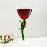 Pahar pentru vin Holly, Botanica Christmas by Alessandra Baldereschi - ICHENDORF