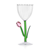 Pahar pentru vin, Pink Tulip, Botanica by Alessandra Baldereschi - ICHENDORF