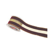 Panglica decorativa Velvet Glitter Net, burgundy/auriu, 6.7 cm x 4.5 m - SIMONA'S CHRISTMAS