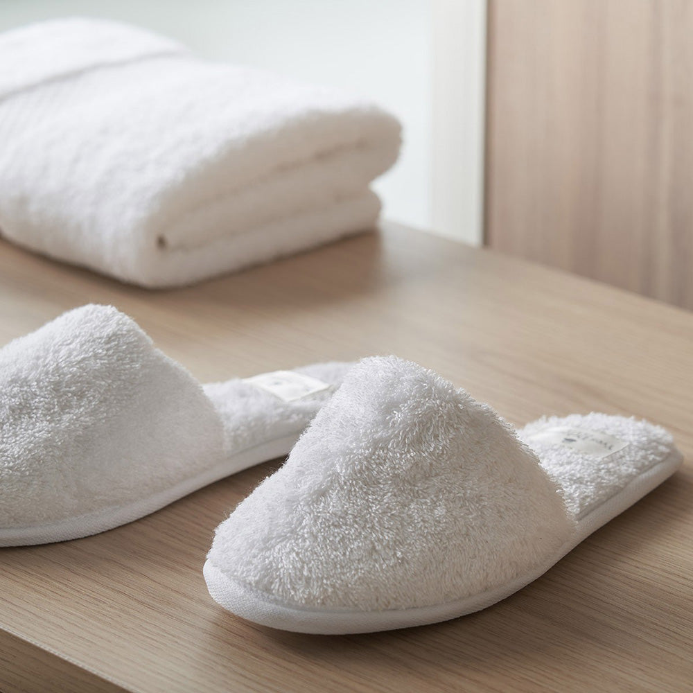 Papuci, 44, bumbac, Etoile Blanc - YVES DELORME