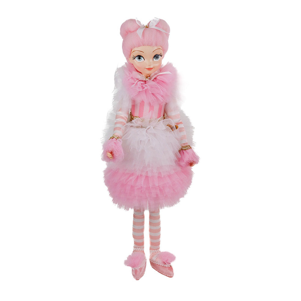 Papusa Carnival Cotton, roz/alb, 48 cm - SIMONA'S CHRISTMAS