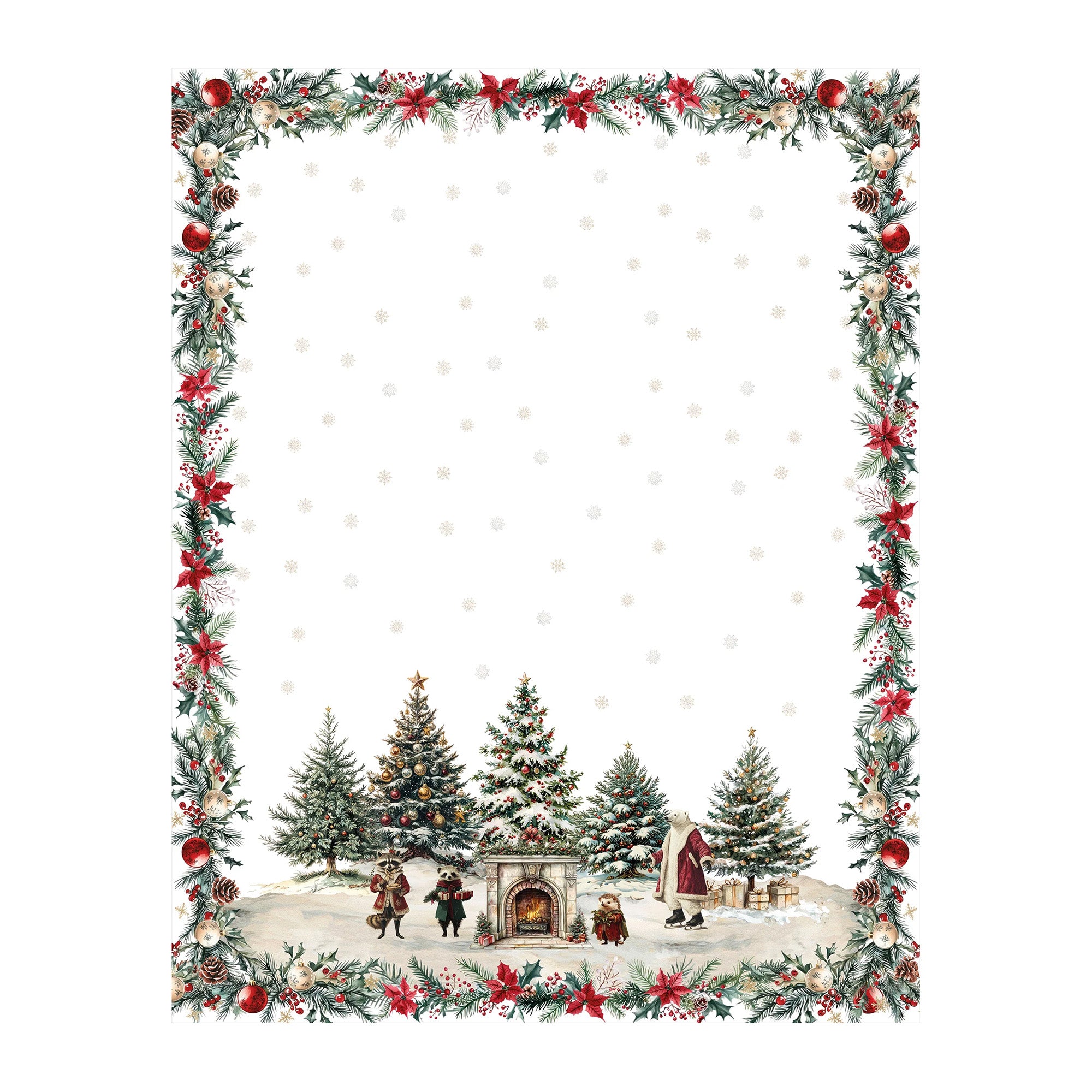 Patura 140x180 cm, Xmas Village - NAPKING