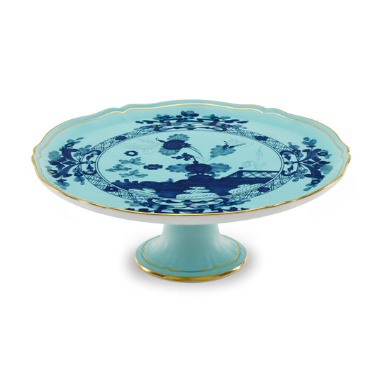 Platou cu picior, 30 cm, Oriente Italiano Iris - GINORI 1735