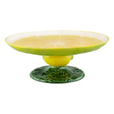 Platou cu picior, 33 cm, Limao - BORDALLO PINHEIRO