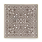 Platou patrat din portelan, 31 cm, Labirinto Ebano - GINORI 1735