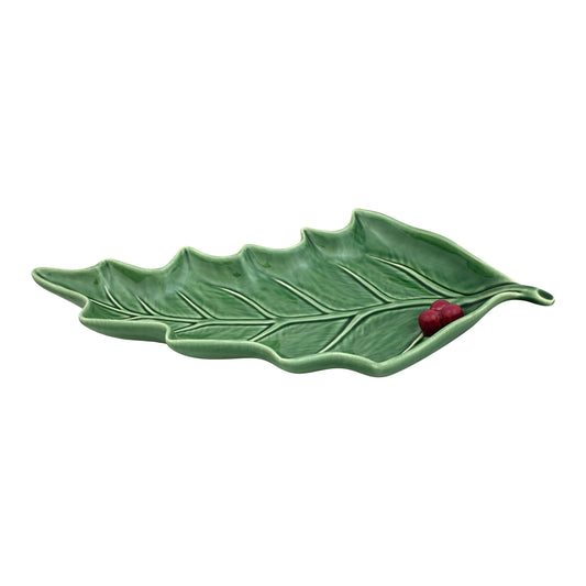 Platou frunza, 36 cm, Holly - BORDALLO PINHEIRO