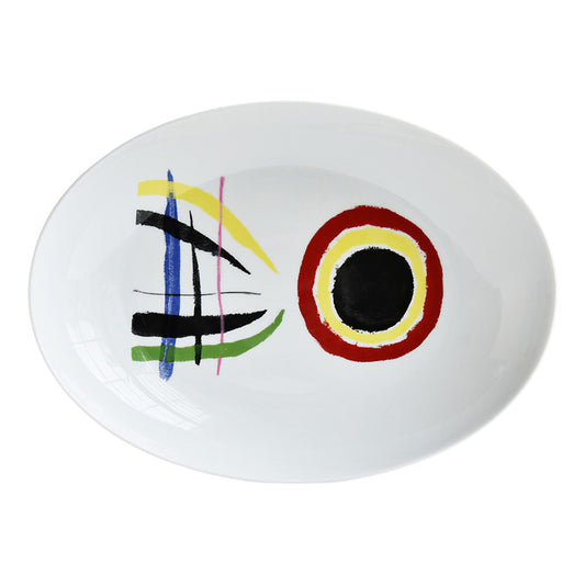 Platou oval, 39 x 26 cm, A Toute Epreuve by Joan Miro - BERNARDAUD