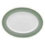 Platou oval, 40x29 cm, Francis Carreau Vert - ROSENTHAL