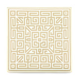 Platou patrat din portelan, 31 cm, Labirinto Cachemire - GINORI 1735