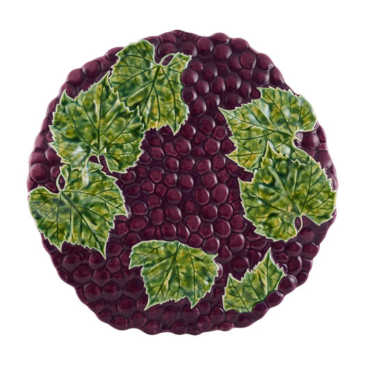 Platou pentru branzeturi, mov, 36 cm, Grapes - BORDALLO PINHEIRO
