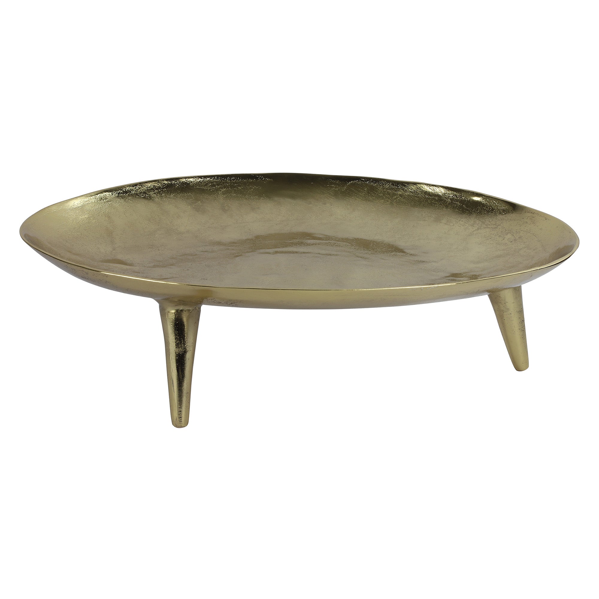 Platou Resa cu picior, auriu - 58 cm, SIMONA'S COLLECTION
