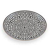 Platou rotund din portelan, 31 cm, Labirinto Nero - GINORI 1735