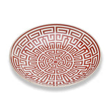 Platou rotund din portelan, 31 cm, Labirinto Scarlatto - GINORI 1735