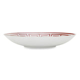 Platou rotund din portelan, 31 cm, Labirinto Scarlatto - GINORI 1735