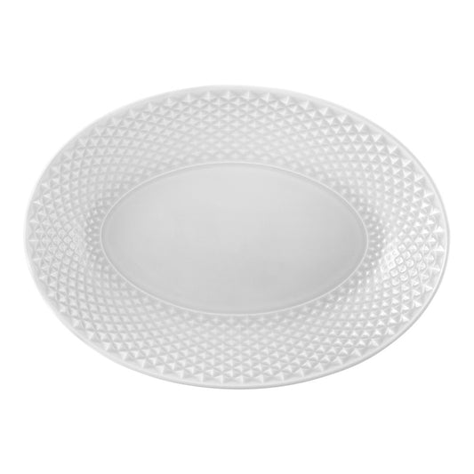 Platou servire, gri, 28x20 cm, Bicos - BORDALLO PINHEIRO