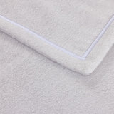 Prosop de baie XL, 100x160 cm, bumbac, Duetto Brume/Blanc - YVES DELORME