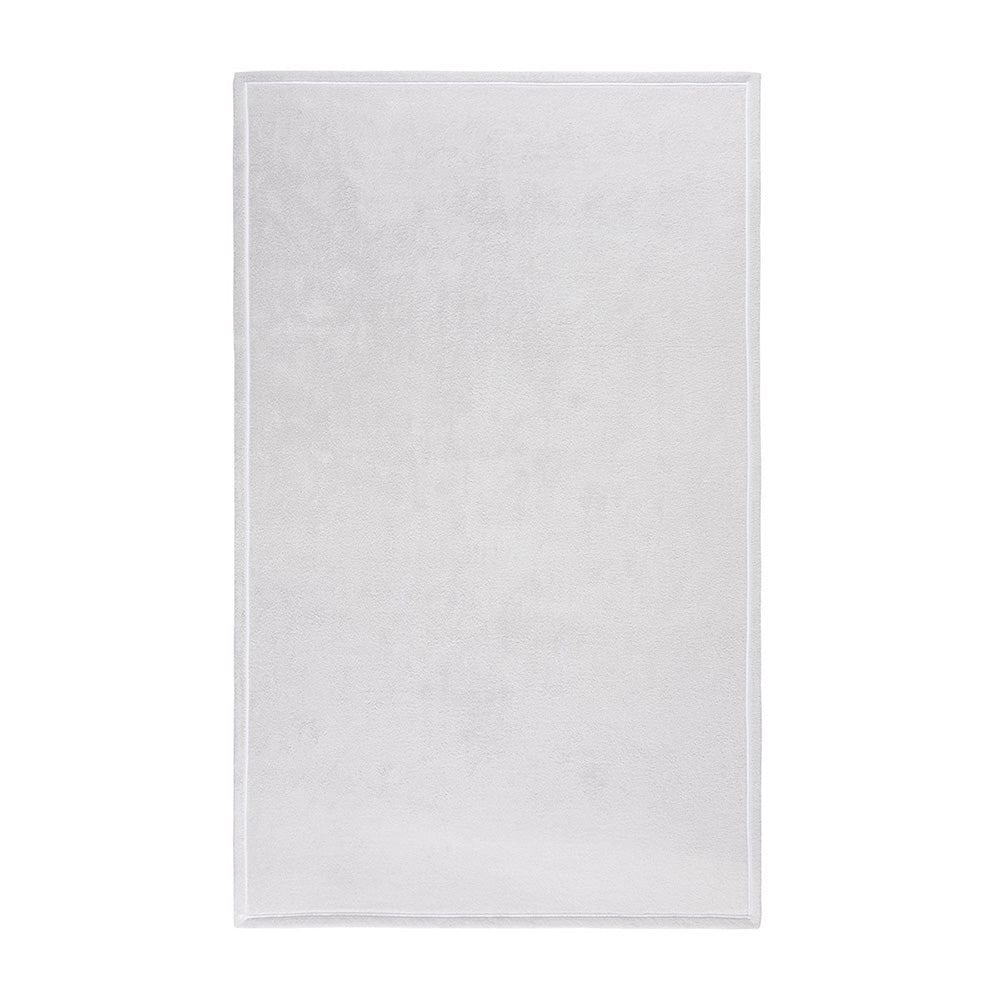 Prosop de baie XL, 100x160 cm, bumbac, Duetto Brume/Blanc - YVES DELORME