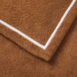 Prosop de fata, 33x33 cm, bumbac, Duetto Camel/Blanc - YVES DELORME