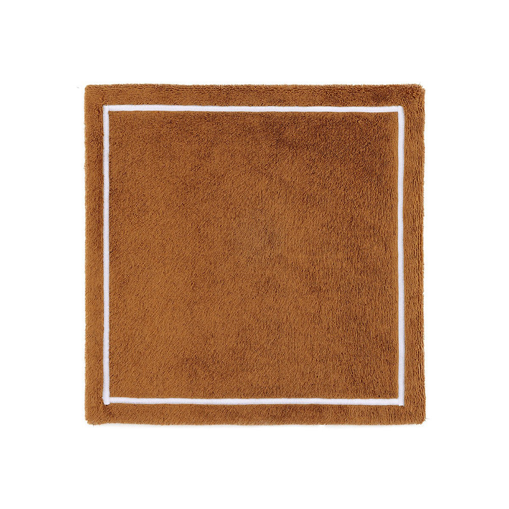 Prosop de fata, 33x33 cm, bumbac, Duetto Camel/Blanc - YVES DELORME