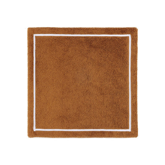 Prosop de fata, 33x33 cm, bumbac, Duetto Camel/Blanc - YVES DELORME