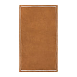 Prosop de maini, 55x100 cm, bumbac, Duetto Camel/Blanc - YVES DELORME