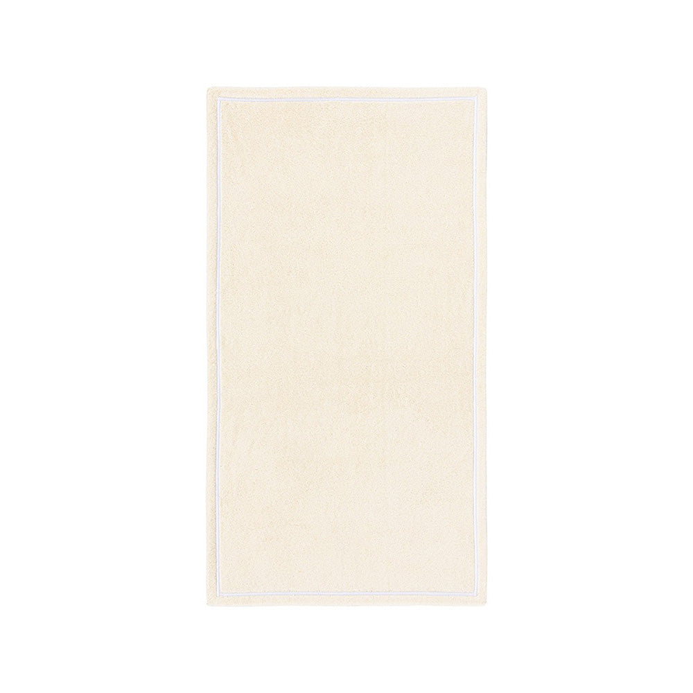 Prosop de maini, 55x100 cm, bumbac, Duetto Milk/Blanc - YVES DELORME