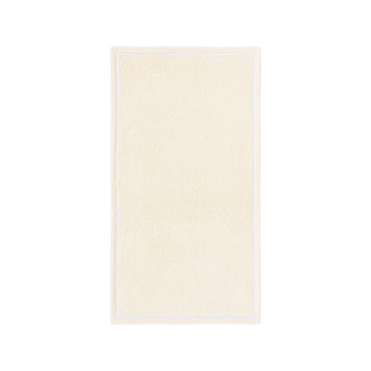 Prosop de maini, 55x100 cm, bumbac, Duetto Milk/Blanc - YVES DELORME