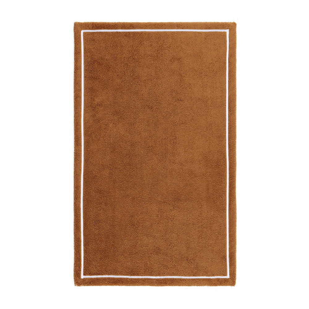 Prosop pentru oaspeti, 42x70 cm, bumbac, Duetto Camel/Blanc - YVES DELORME