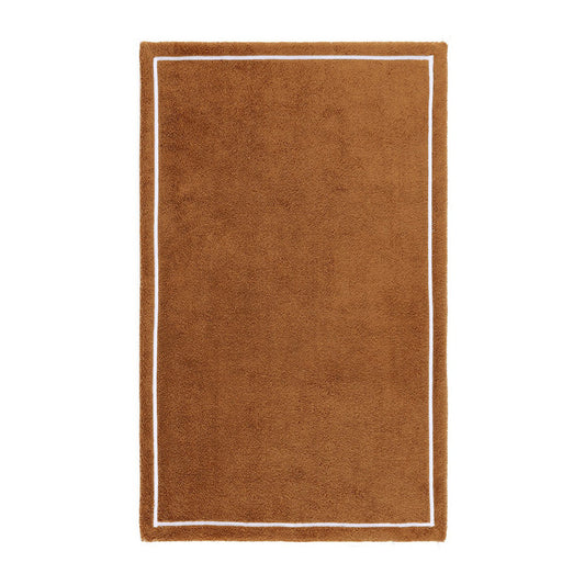 Prosop pentru oaspeti, 42x70 cm, bumbac, Duetto Camel/Blanc - YVES DELORME