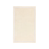 Prosop pentru oaspeti, 42x70 cm, bumbac, Duetto Milk/Blanc - YVES DELORME