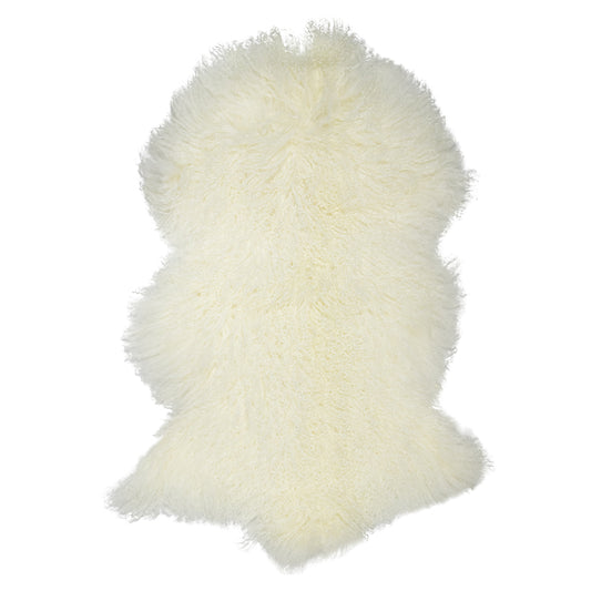 Covoras cu lana, 100 cm, alb - Simona's collection