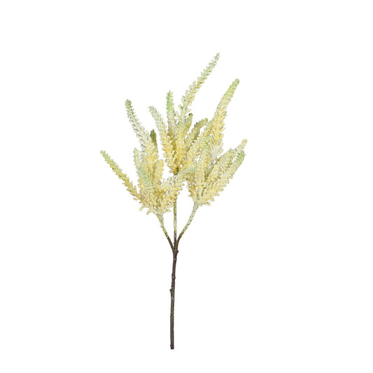 Ramura decorativa Astilbe, galben, 48 cm - SIMONA'S COLLECTION