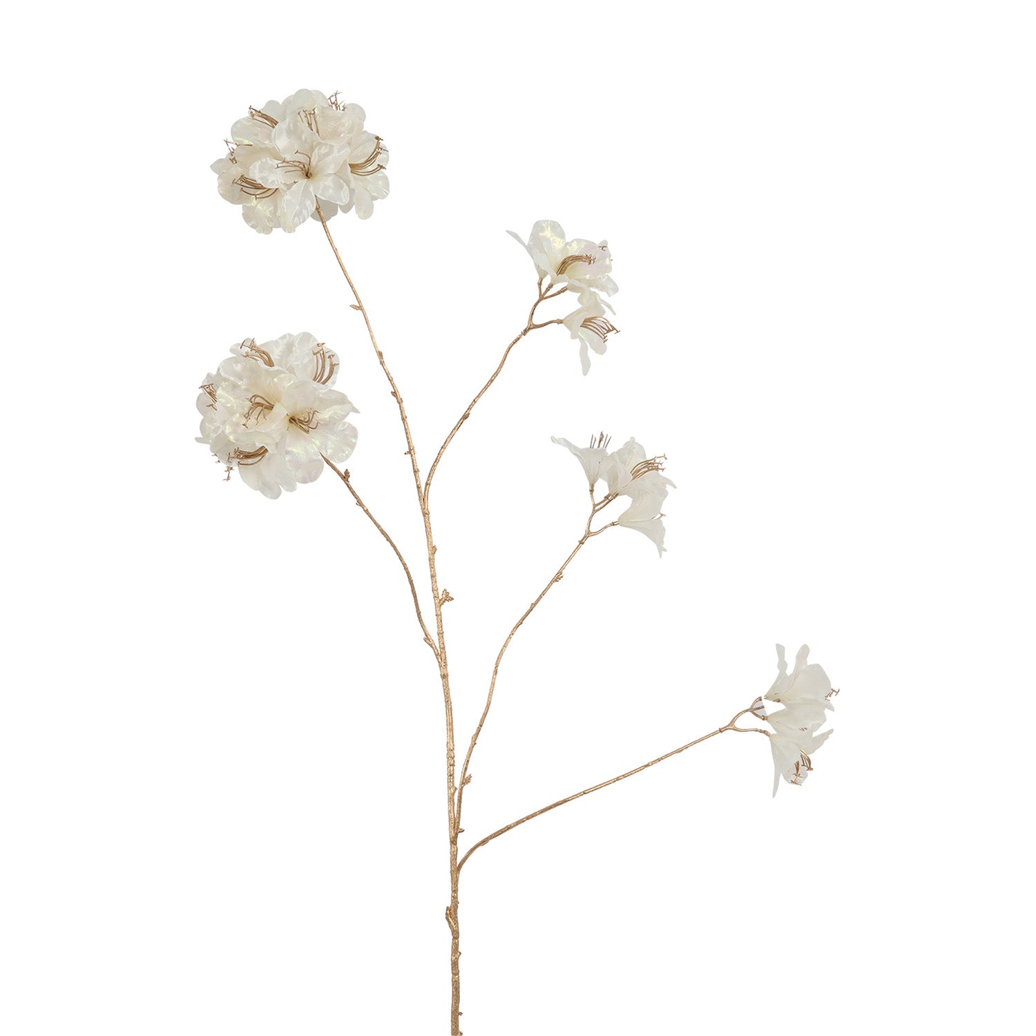 Ramura decorativa Azalea Vivaldi, crem, 119 cm - SIMONA'S CHRISTMAS
