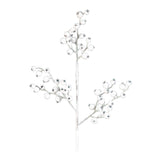 Ramura decorativa Beads Sclipit, alb, 60 cm - SIMONA'S CHRISTMAS