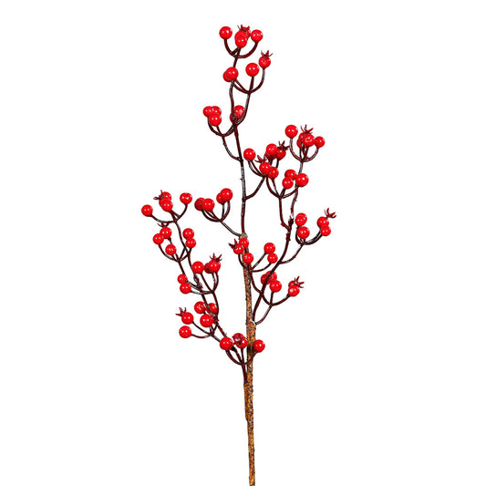 Ramura decorativa Berries Ingela, rosu, 62 cm - SIMONA'S CHRISTMAS