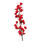 Ramura decorativa Berries, rosu/maro, 100 cm - SIMONA'S CHRISTMAS