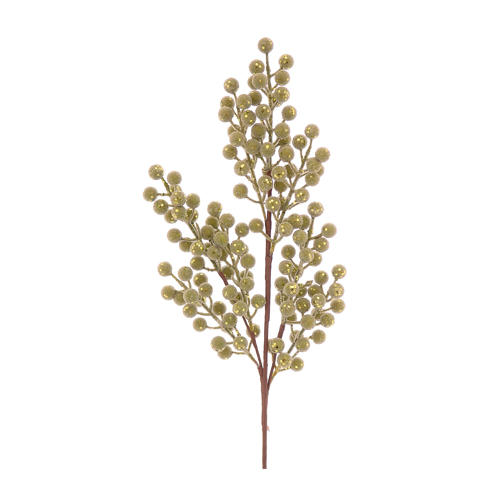Ramura decorativa Berries, verde lime, 65 cm - SIMONA'S CHRISTMAS