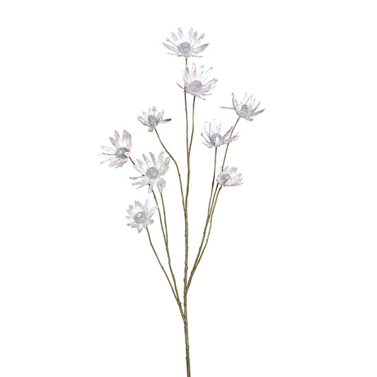 Ramura decorativa Coneflower, argintiu, 140 cm - SIMONA'S CHRISTMAS