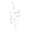 Ramura decorativa Cotton Sclipit, alb, 100 cm - SIMONA'S CHRISTMAS