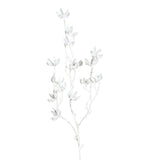 Ramura decorativa Cotton Sclipit, alb, 100 cm - SIMONA'S CHRISTMAS