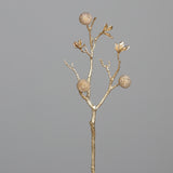 Ramura decorativa Craaspedia, auriu, 45 cm - SIMONA'S CHRISTMAS