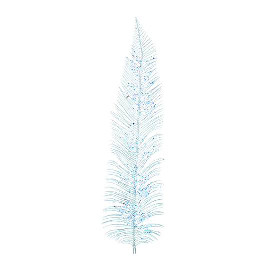 Ramura decorativa Feriga, albastru irizat, 76 cm - SIMONA'S CHRISTMAS