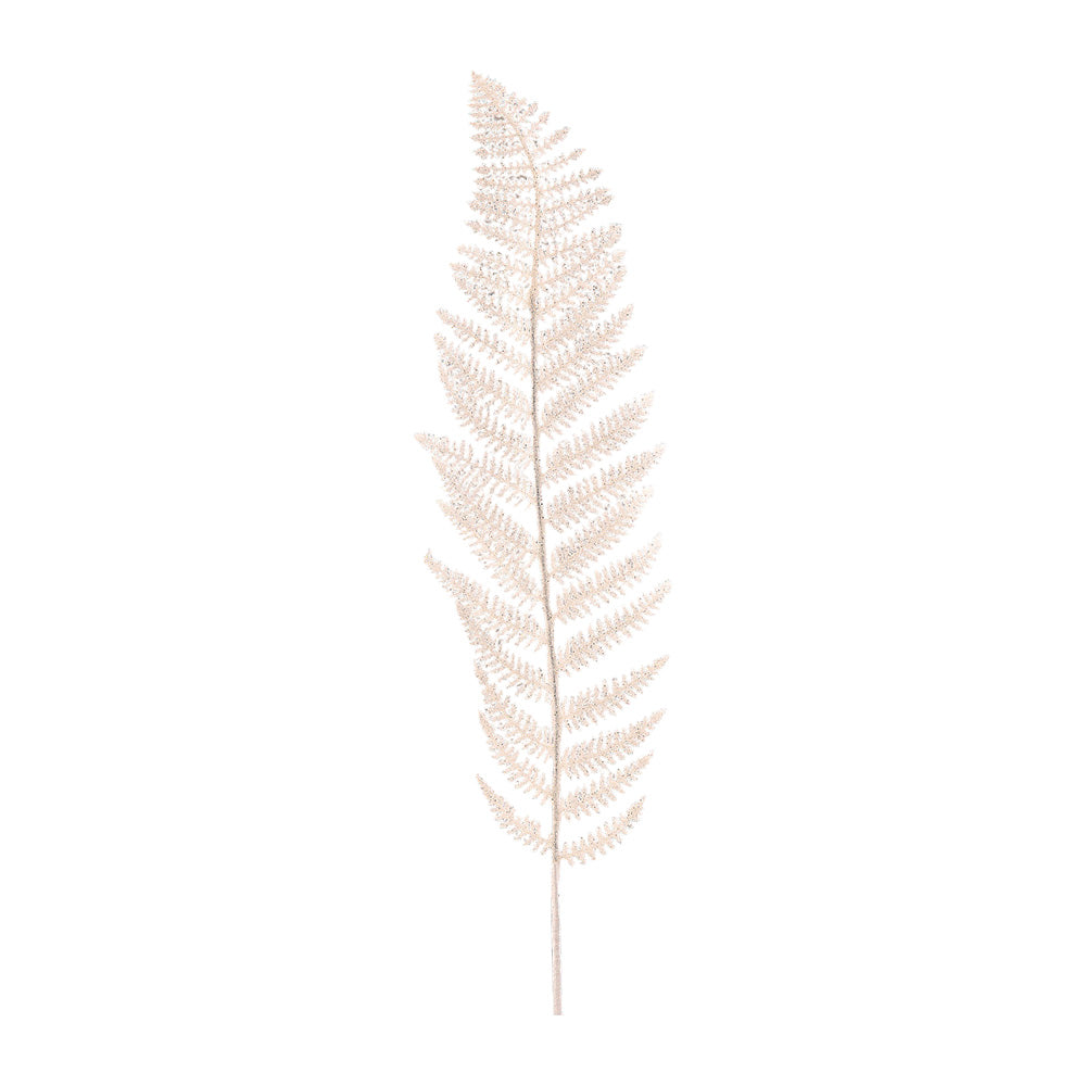 Ramura decorativa Feriga Sclipit, alb, 100 cm - SIMONA'S CHRISTMAS.
